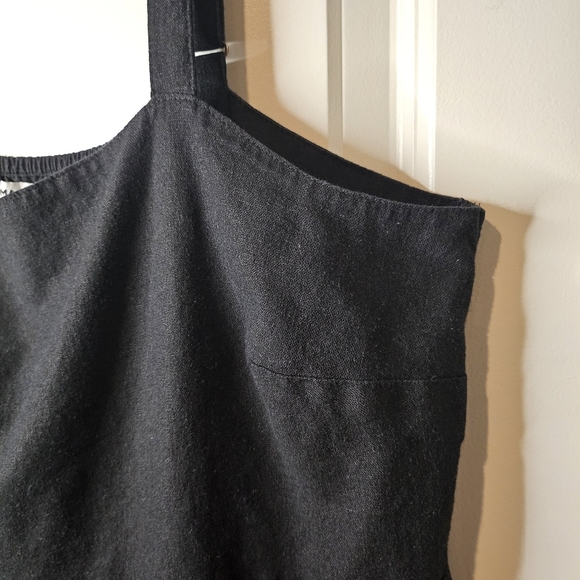 Sonoma Black Sleeveless Midi Sundress Casual Summer Dress Side Pockets Size L - Picture 6 of 11